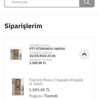 Tiamob Kargoya Verilmiyor Ürün