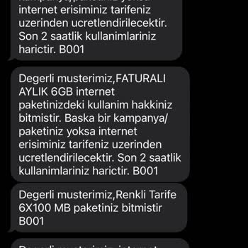 Türk Telekom Kullanmadığım Paketi Kullanmışım Gibi Ücret Alıyor