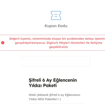 Tod TV Kupon Kodu Hatası