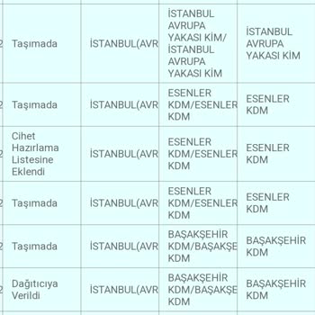 PTT Kargo İstanbul İçi PTT Kargonun Teslim Edilmemesi