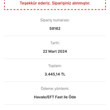 Altı Dekor Sayfasından Aldığım Ürünler Gönderilmedi