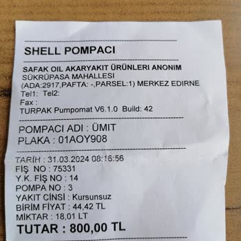 Shell Fazla Fatura İtiraz