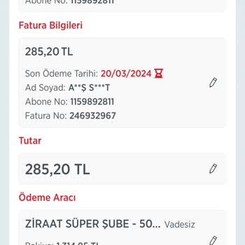 Ziraat Bankası Geç Fatura Ödeme