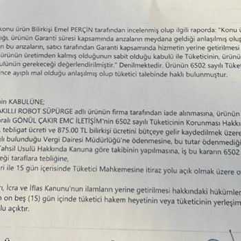 Homend Ürünün Arkasında Durmuyor