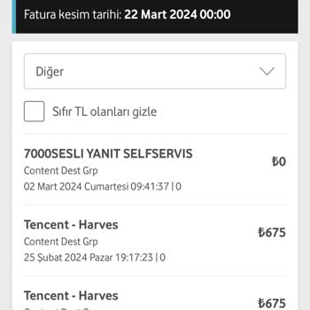 Vodafone Tancent Harves Şirketine Onay Almadan Ödeme Yapmış