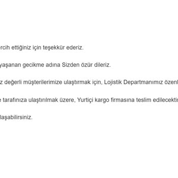 Spigen Türkiye 2 Ay Sonra İptal Edilen Sipariş