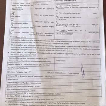 THY Uçuş Aksaklığı Tazminatı