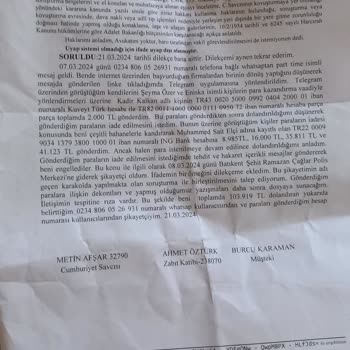 Kuveyt Türk EFT Yoluyla Kaybettiğim Meblağın İadesini Talep Ediyorum