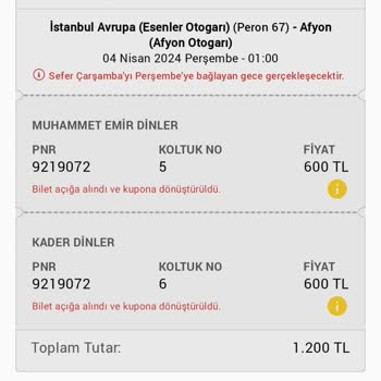Obilet İptal Edilen Biletin Kartıma İadesi