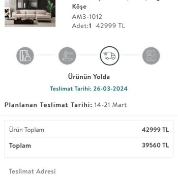 Vivense' Den Koltuk Aldım Ama Gelmedi
