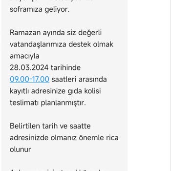 İBB Erzak Kolisi Gelmedi