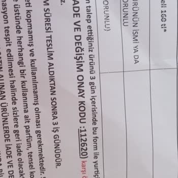 Faya Boutique Aldığım Üründe Mağduriyet...