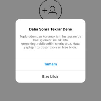 Instagram Kimseyi Takip Edemiyorum!