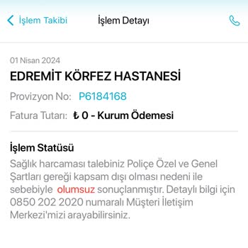 Türkiye Sigorta TR Sigorta Ödeme Yapmadı