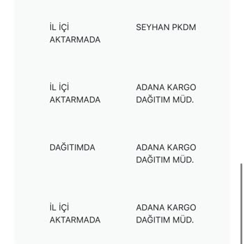 PTT Kargo Dağıtım Merkezi Müdürlüğü Seyhan Adana