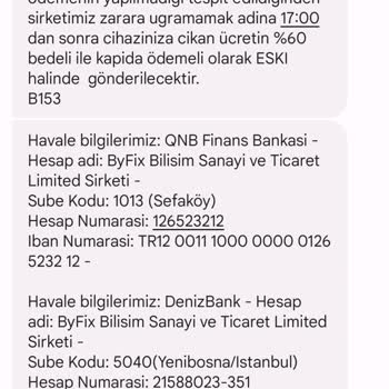 Byfix Servis Sözde Yüksek Akım Arızası Ve Yüksek Meblağ Talepleri