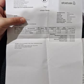 ebebek Kameranın Para İadesini İstiyorum