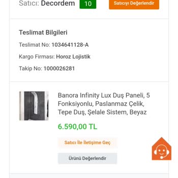 Koçtaş Duş Paneli 5 Fonksiyon