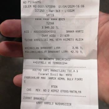 Koçtaş Ürün Teslim Personeli