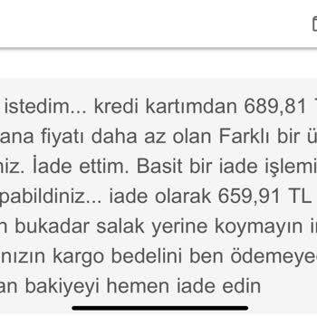 Çiçek Sepeti Almadığım Ürünün Kargo Bedelini Bana Ödetiyor!