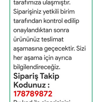 Tesettür Zenn (İnstagram) Gelmeyen Sipariş Hakkında Bilgi Almak