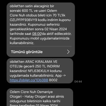 Obilet İptal İade, Sefer Saati Değişikliği