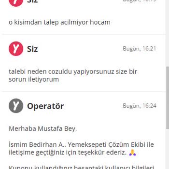 Yemeksepeti Yalan Üstüne Zaman Çalar