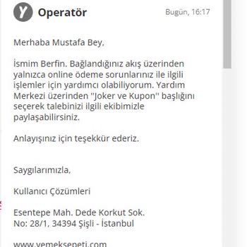 Yemeksepeti Yalan Üstüne Zaman Çalar