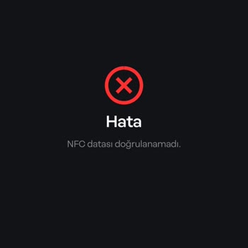 Papara NFC Datası Doğrulanamadı Hatası!