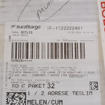 Sürat Kargo Kayıp Kolim Var Bulunamıyor Maalesef