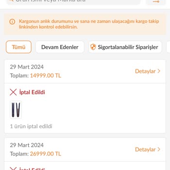 Trendyol Dyson Türkiye Zam Yaptı. Kendisi Ürünü Göndermeyip İptal Etti.