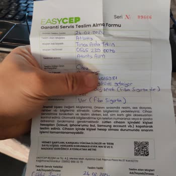 EasyCep 1 Aydır Telefonumu Vermiyor