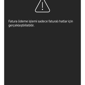 Vodafone Faturalıya Geçtim Yanımda Uygulamasında Sorun Yaşıyorum