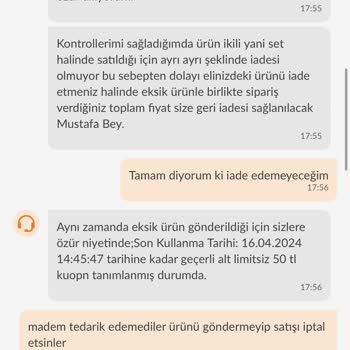 Trendyol Kusurlu Satış Sonrası Çözüm Sıfır!