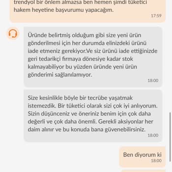 Trendyol Kusurlu Satış Sonrası Çözüm Sıfır!