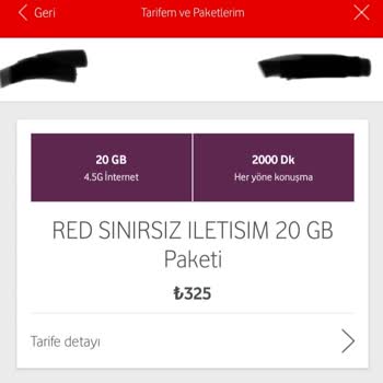 Vodafone Tarife Değişiklik Sorunu