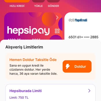 Hepsiburada Hepsi Pay Limit Yükseltme