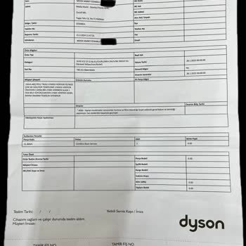 Teknik Serviste Hasar Gören Ürün İçin Dyson Ve Media Markt Mağduriyeti