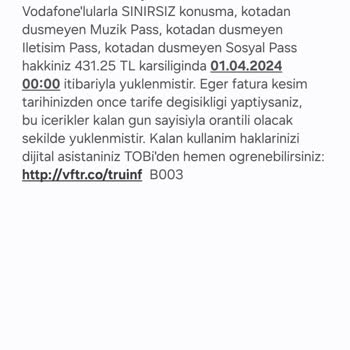 Vodafone Müşteri Hizmetleri Hayal Kırıklığı