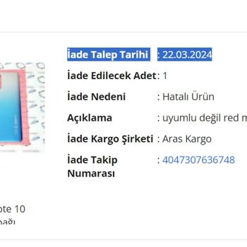 Tokgöziletişim N11 Den Sipariş Ettiğim Telefon Parçasın İade Problemi
