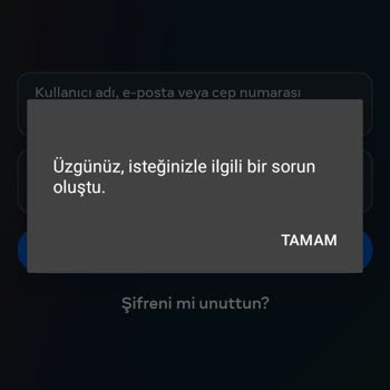 Instagram Hesabıma Uygulamadan Giremiyorum Hata Veriyor