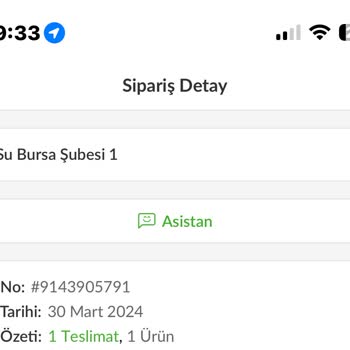 Bursa Hayat Su Sipariş Gelmedi
