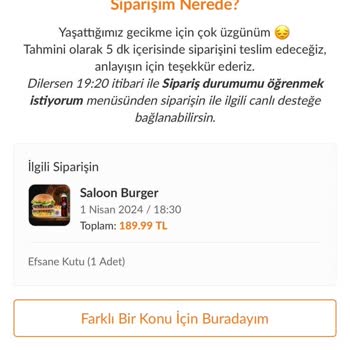 Saloon Burger Ramazan Ayında Beklenen Servis Hayal Kırıklığı!
