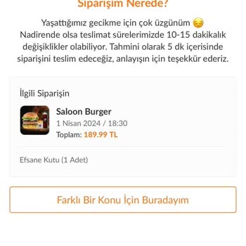 Saloon Burger Ramazan Ayında Beklenen Servis Hayal Kırıklığı!