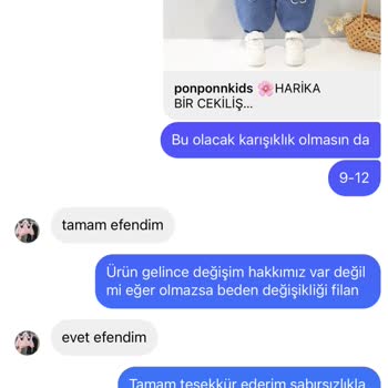 Ponponnkids (Instagram) Ponponnkids Şikayet Talebim