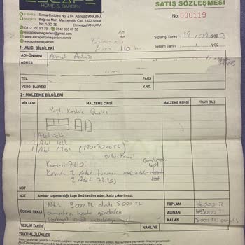 Escape Geç Gönderilen Ürün, Hatalı Ürün, Eksik Gönderilen Ürün.