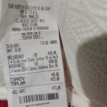 Tshop'tan Alınan Ürünün Arkasında Durmaması. Pişmanlıksın!