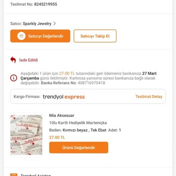 Trendyol Express Yanlış İade Koduyla Kaybolan Elbisem