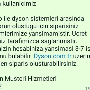 Dyson Airwrap Sipariş İptali