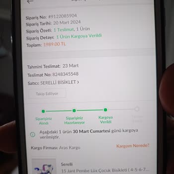 Trendyol Siparişimdeki Sorunu Çözemedi